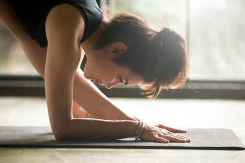 Yoga pose forward fold